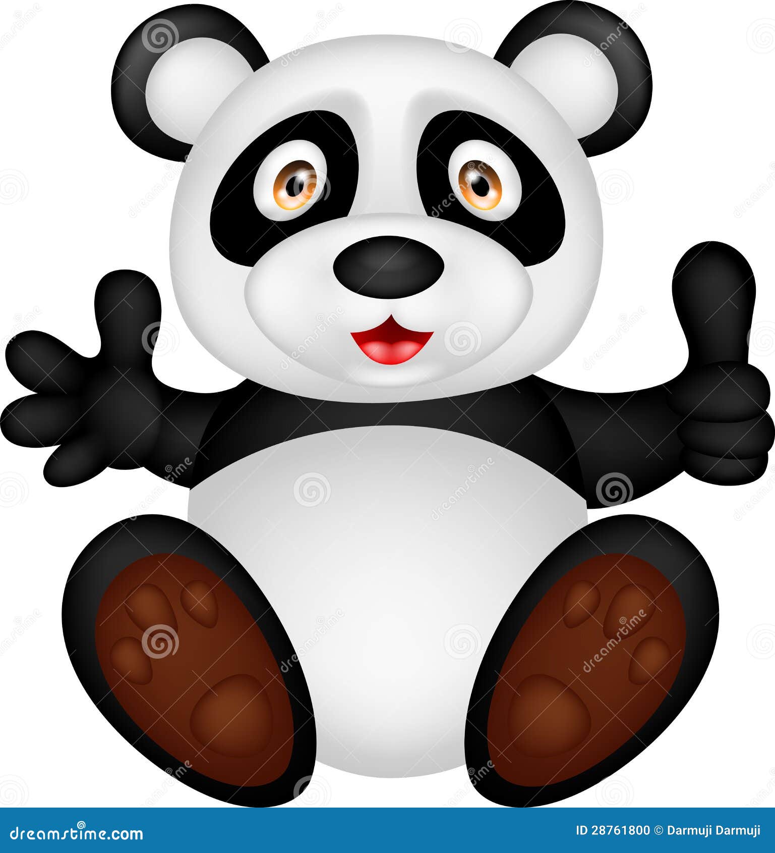 clipart panda thumbs up - photo #32