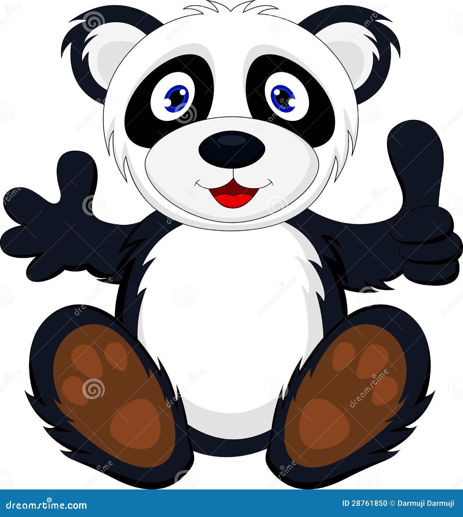 clipart panda thumbs up - photo #19