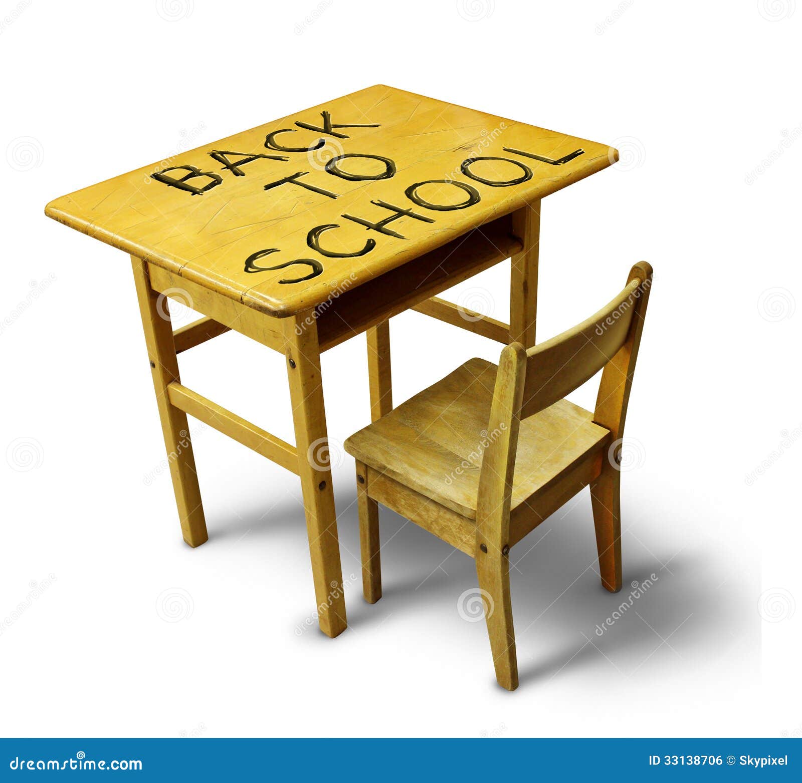 Student at Desk Clip Art