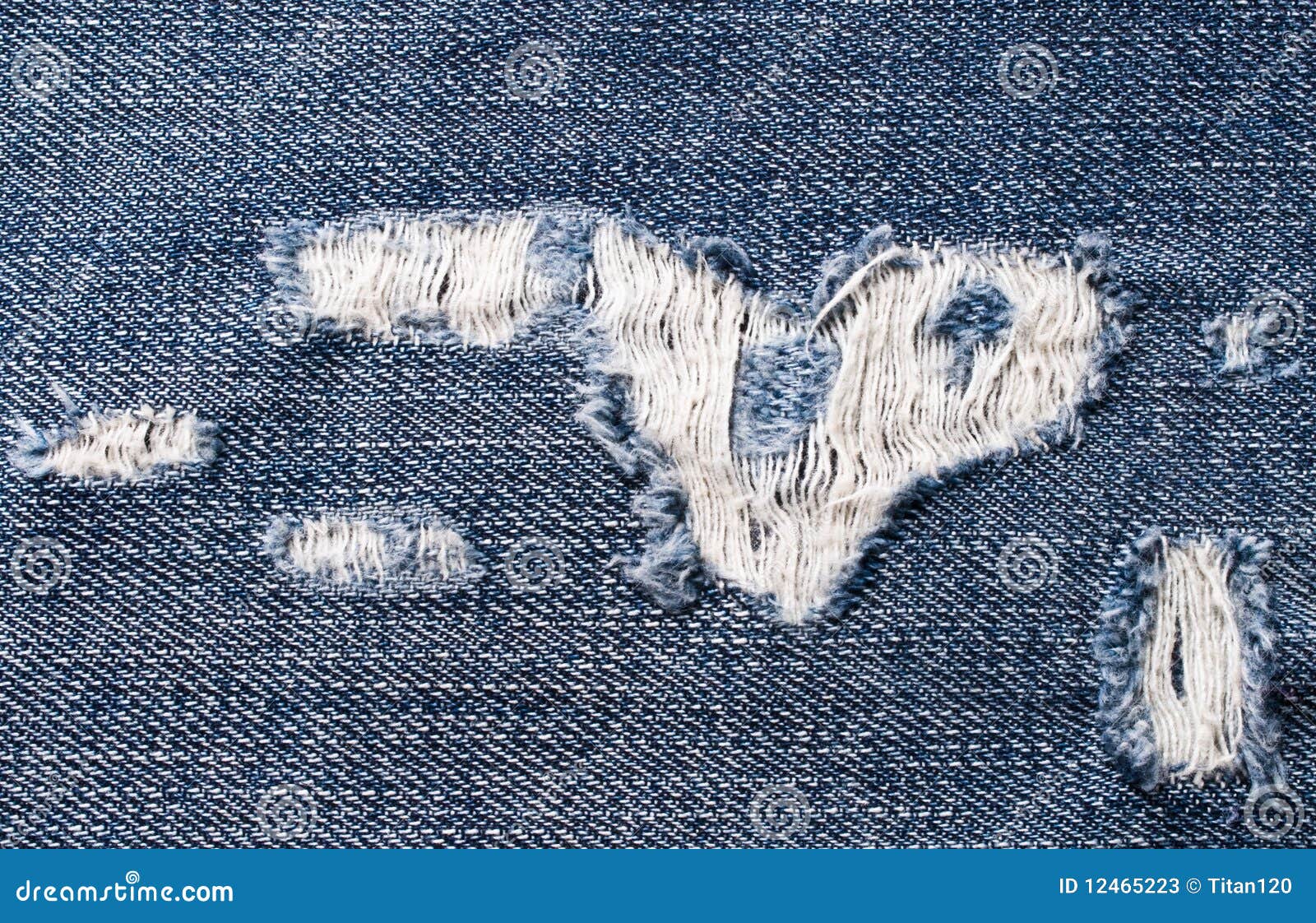 Background Of The Ripped Jeans Stock Photos - Image: 12465223