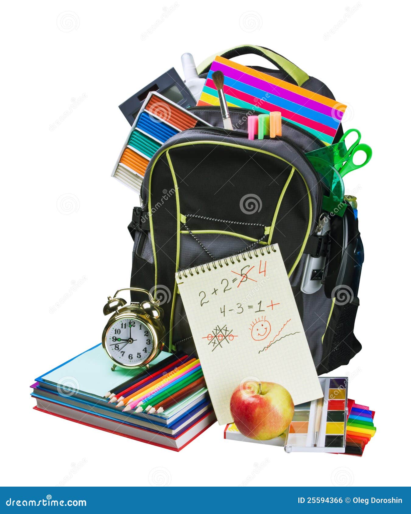 More similar stock images of ` Backpack full of school supplies `