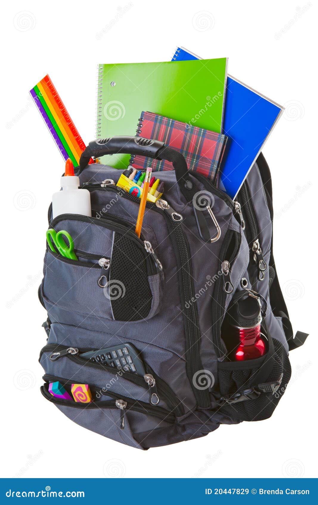 More similar stock images of ` Backpack With School Supplies `