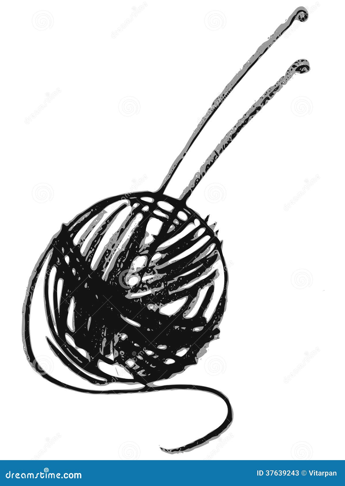 yarn and needles clip art - photo #33