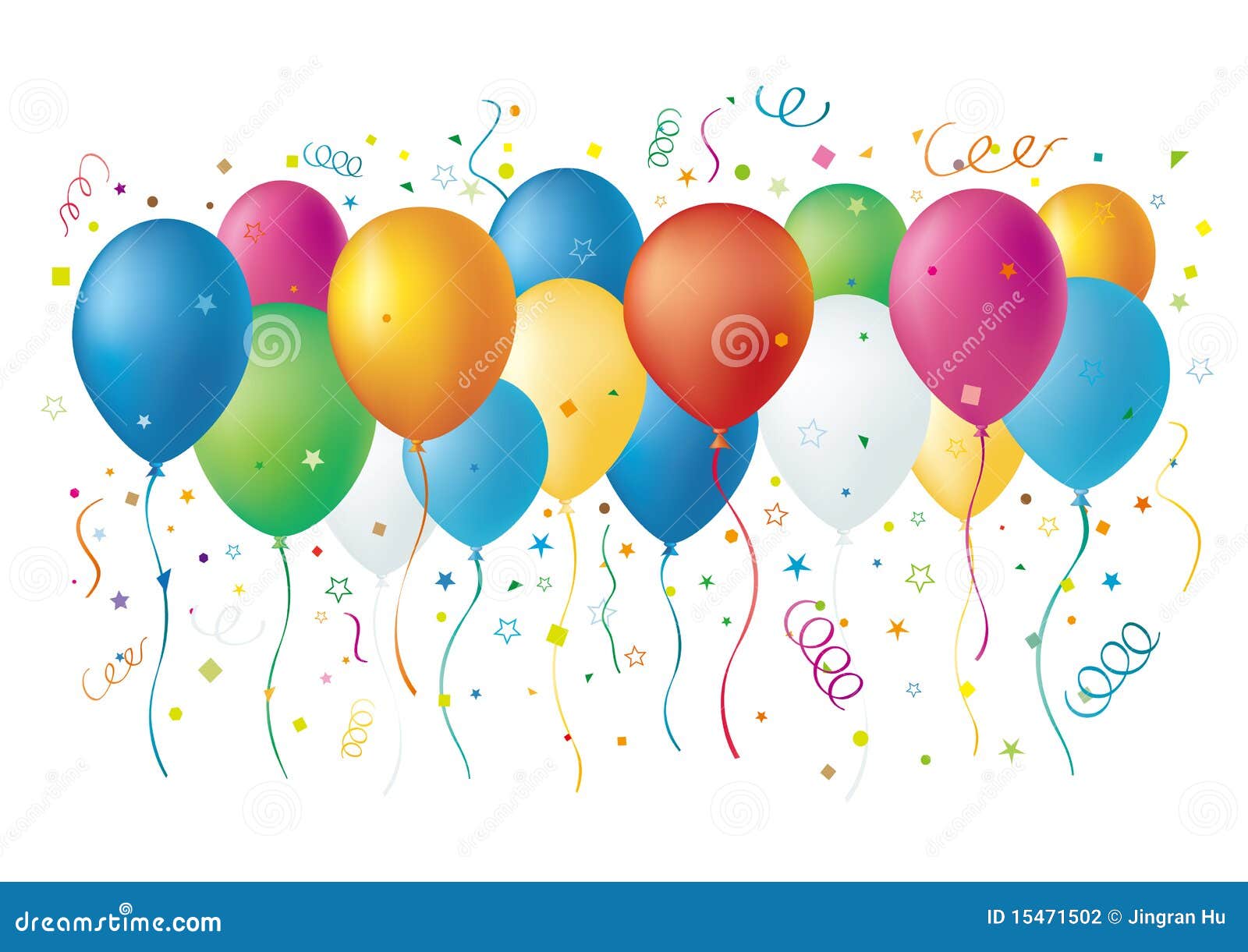 clipart balloons and confetti - photo #21