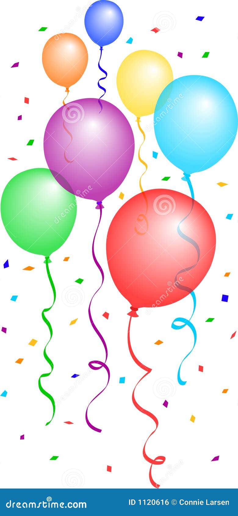 balloons and confetti clipart - photo #17