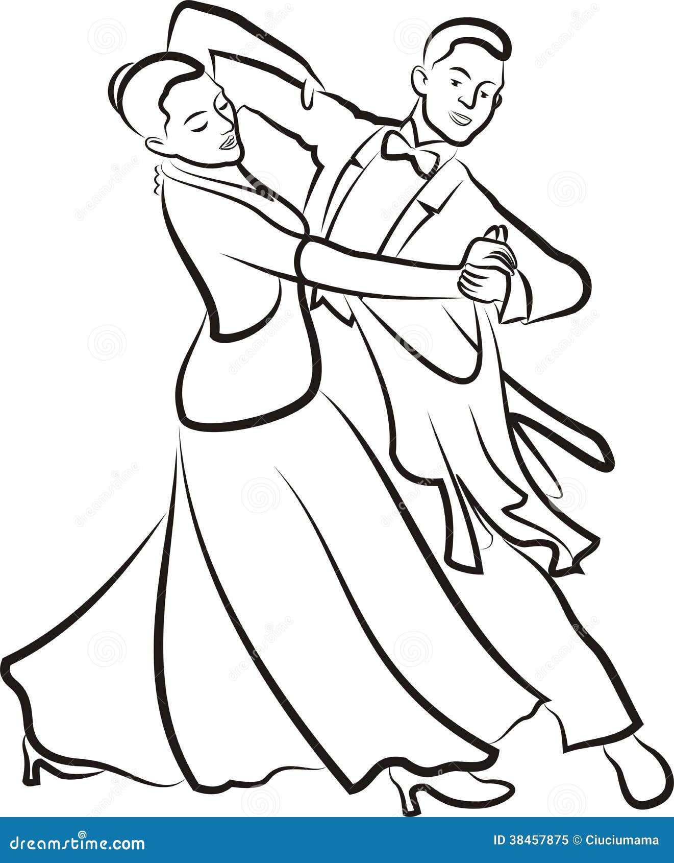 free dance clipart black and white - photo #39