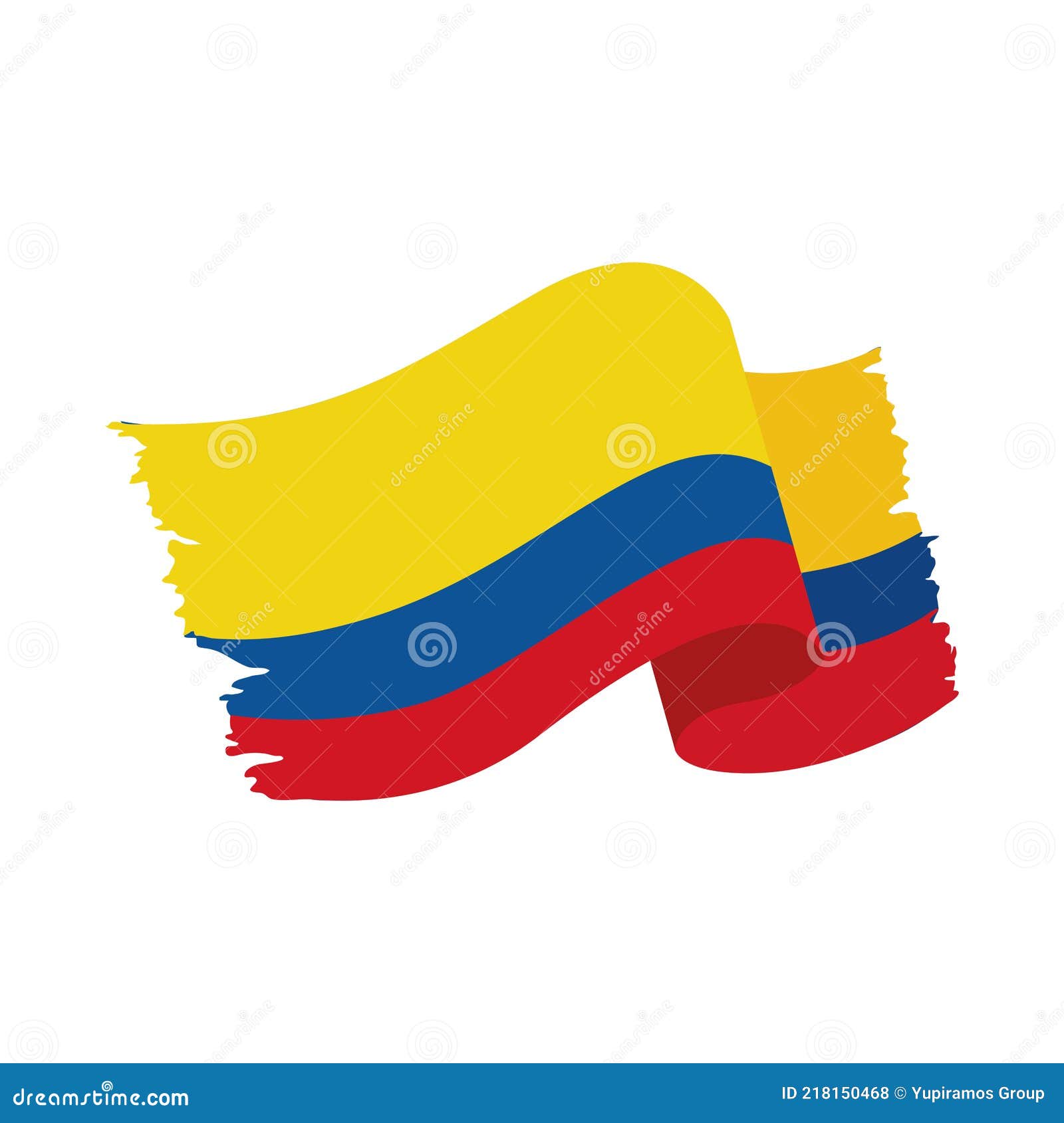 Bandera de colombia ilustración del vector Ilustración de america
