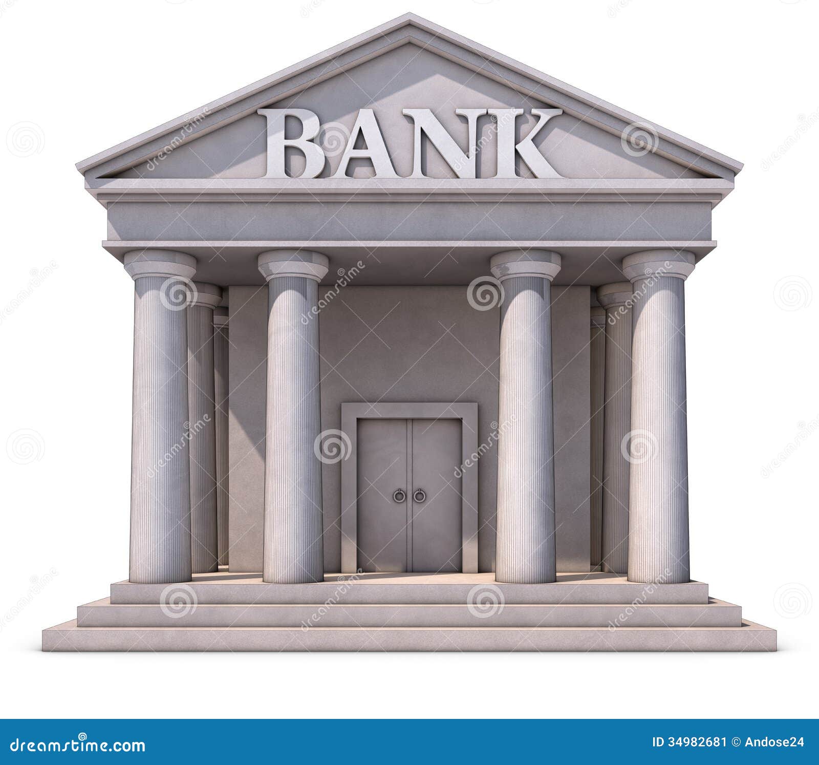 Bank Building Stock Image  Image: 34982681