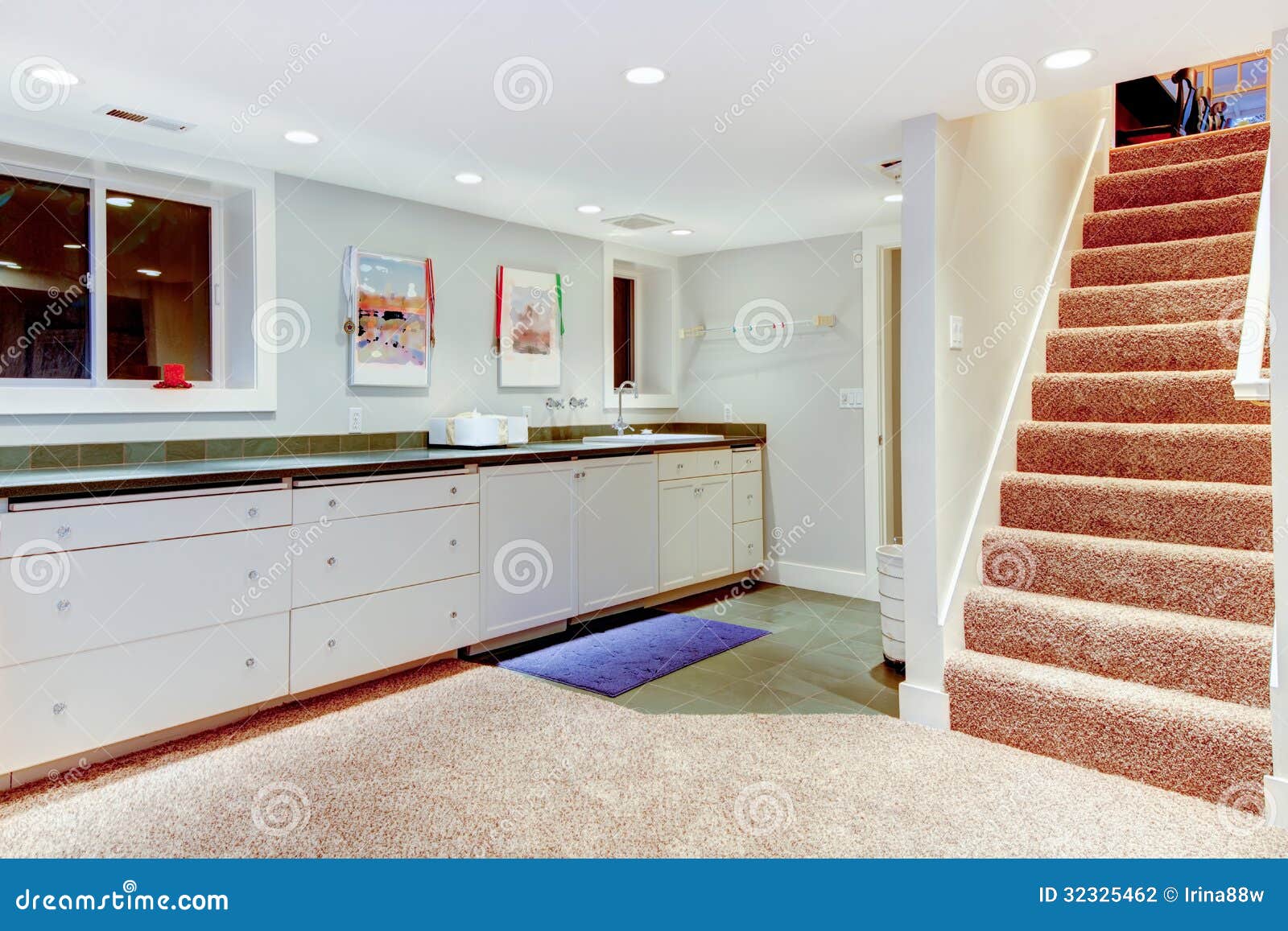  Photography: Basement with staircase, white cabinets for storage | 1300 x 957 · 185 kB · jpeg