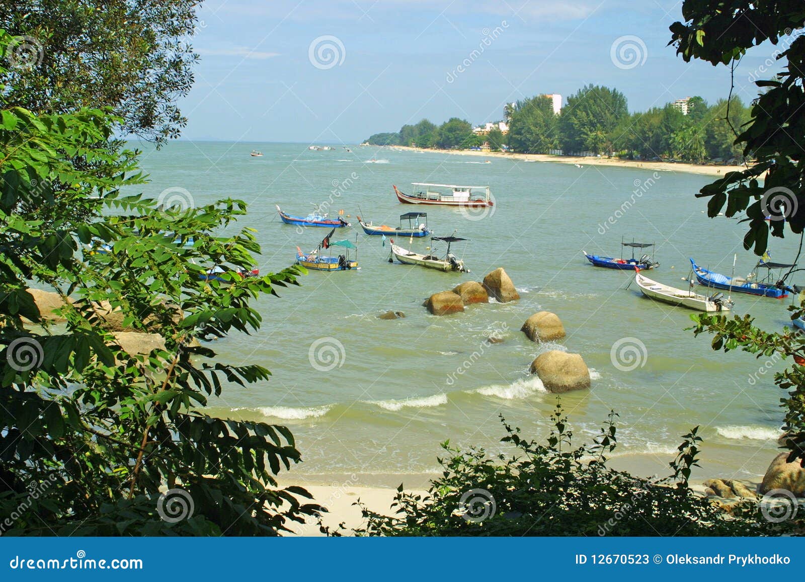 Batu Ferringhi Beach In Penang, Malaysia Stock Photos - Image: 12670523