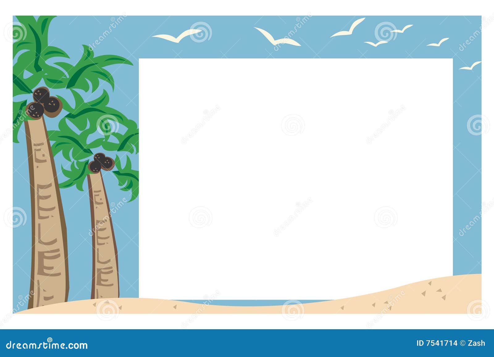 free clipart beach frame - photo #41