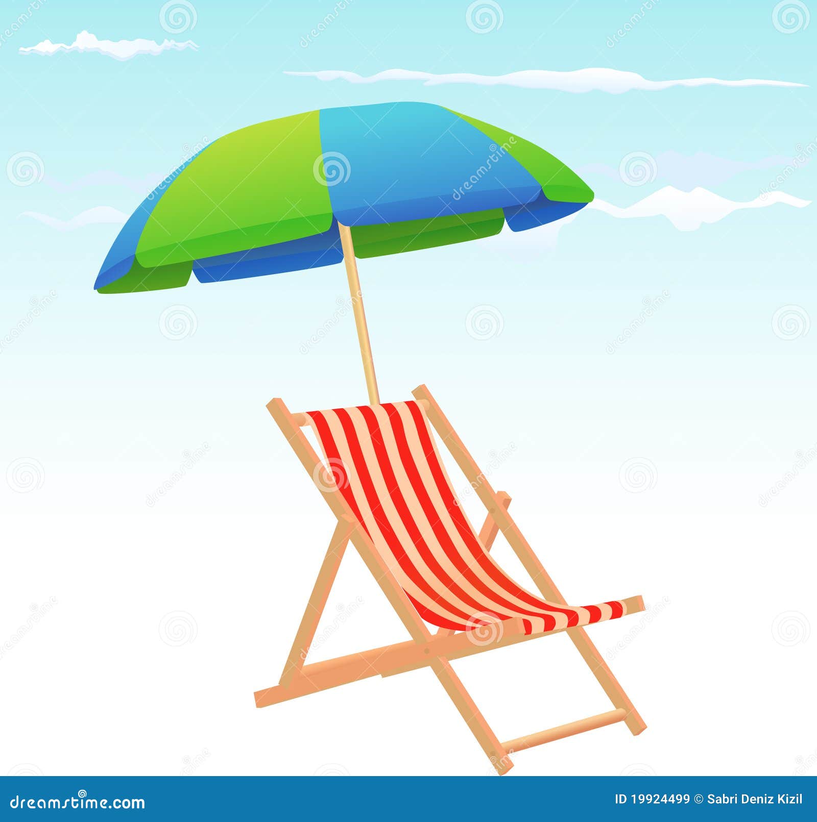 Beach Chairs And Umbrella Royalty Free Stock Images Image 19924499