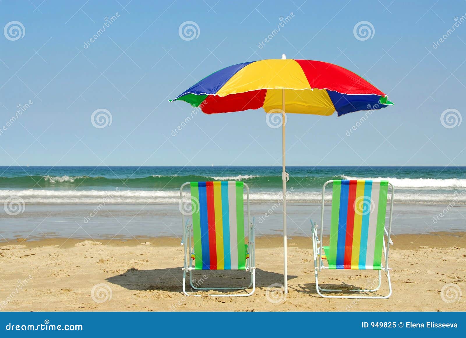 Beach Chairs And Umbrella Royalty Free Stock Photo Image 949825