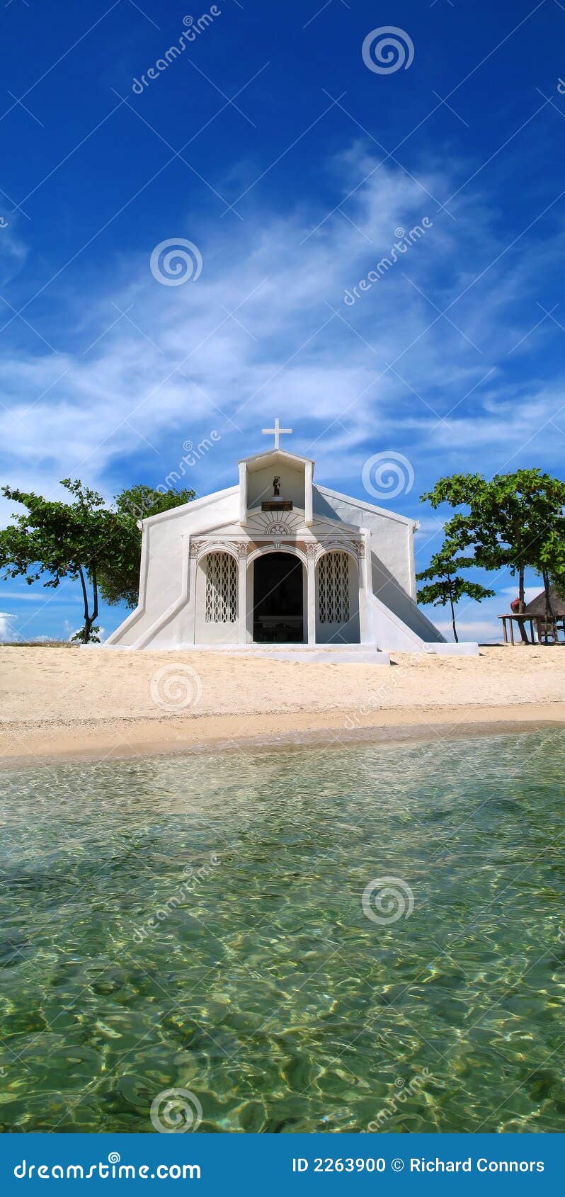 Beach Church In Philippines Stock Photo - Image: 2263900