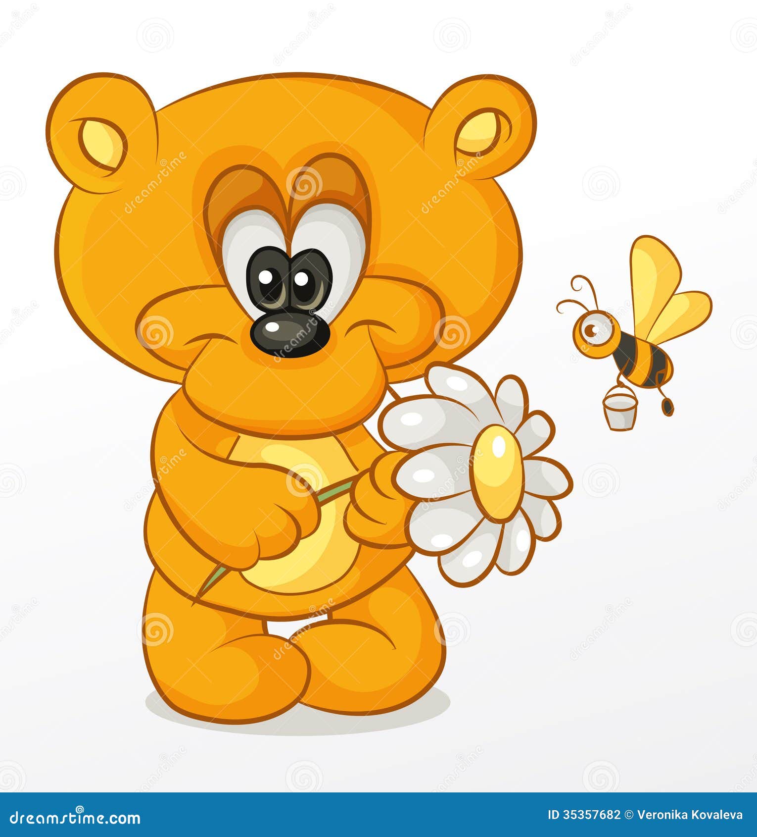 teddy bear with flowers clipart - photo #6