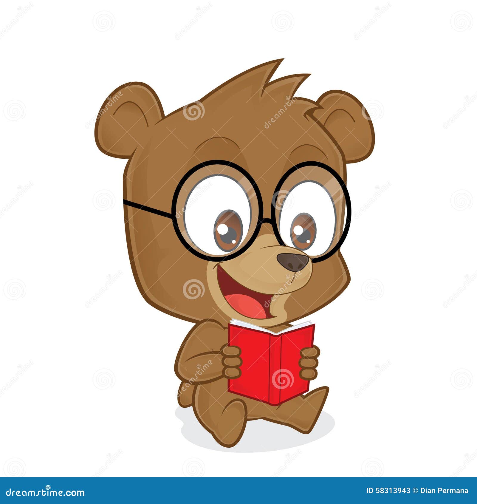 teddy bear reading clipart - photo #9