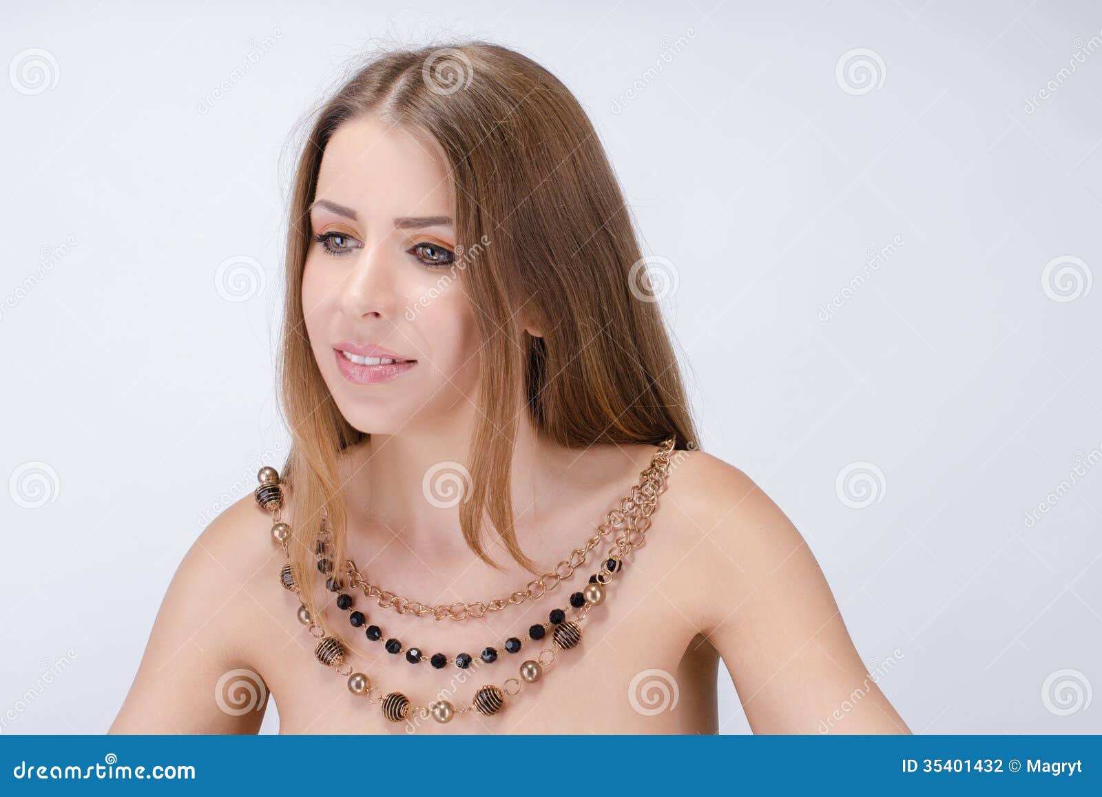 Necklace Beautiful Woman On 52
