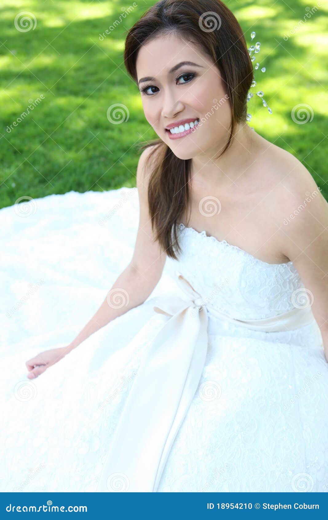 Beautiful Asian Wedding Bride Stock Photo - Image: 18954210