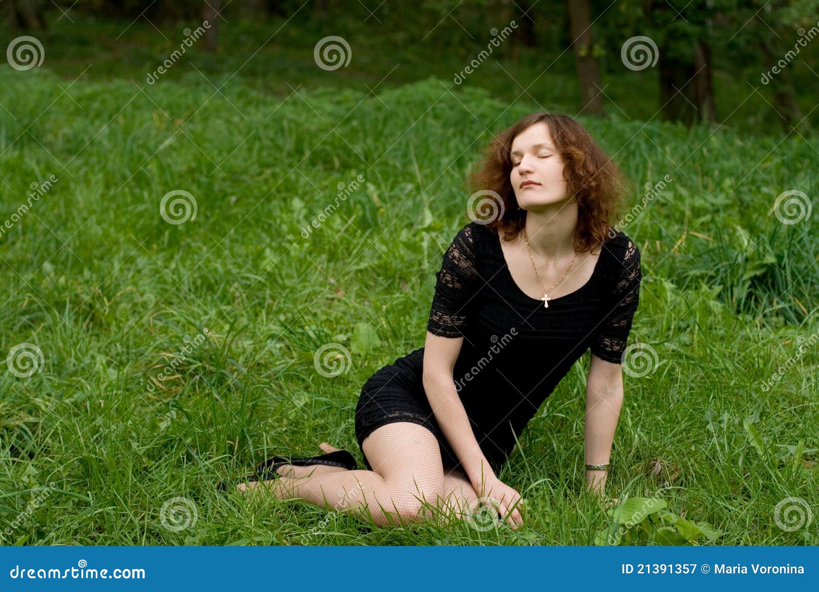 Sitting On Grass 20