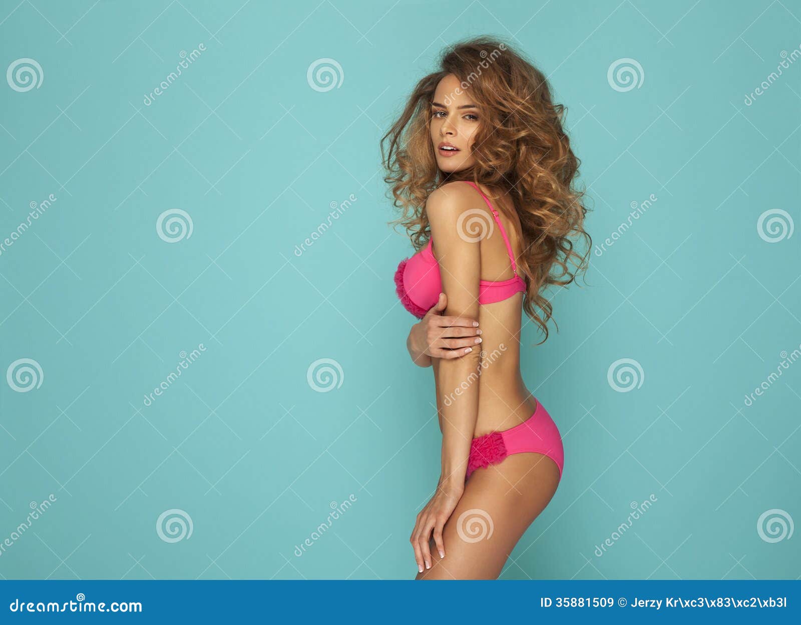  - beautiful-woman-young-pink-swimsuit-fashion-hairdo-35881509