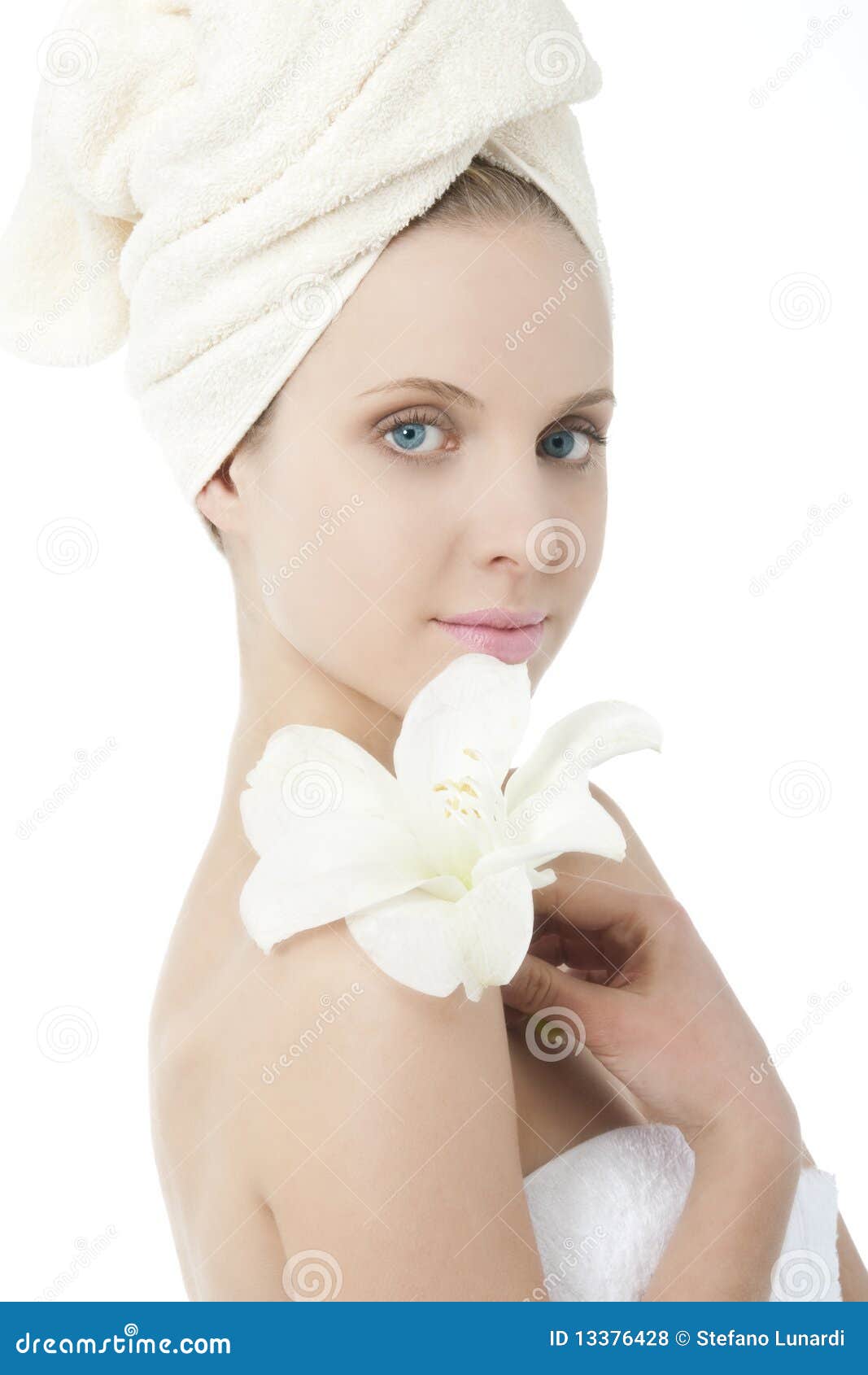 Beauty Wrapped In Towel Royalty Free Stock image pic