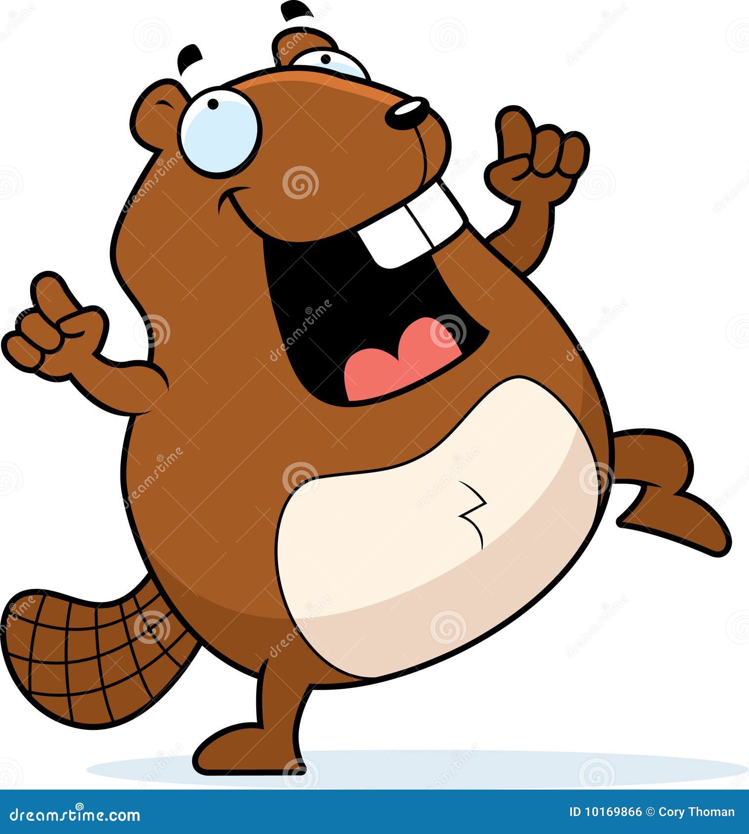 Beaver Dancing Royalty Free Stock Image - Image: 10169866