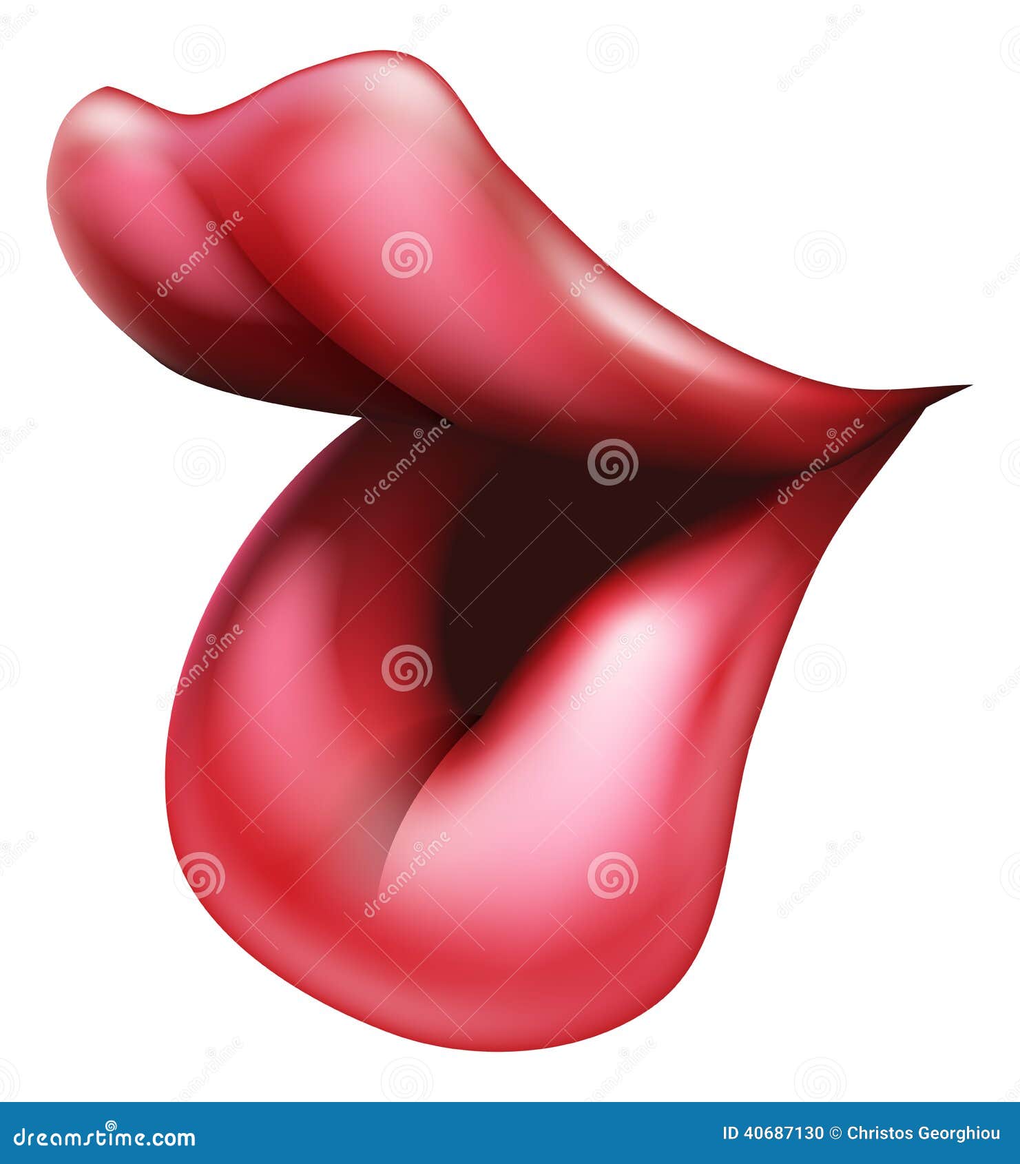 Big Red Lips Stock Vector - Image: 40687130