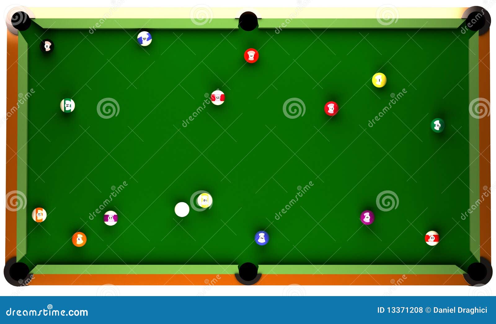 pool table plan view