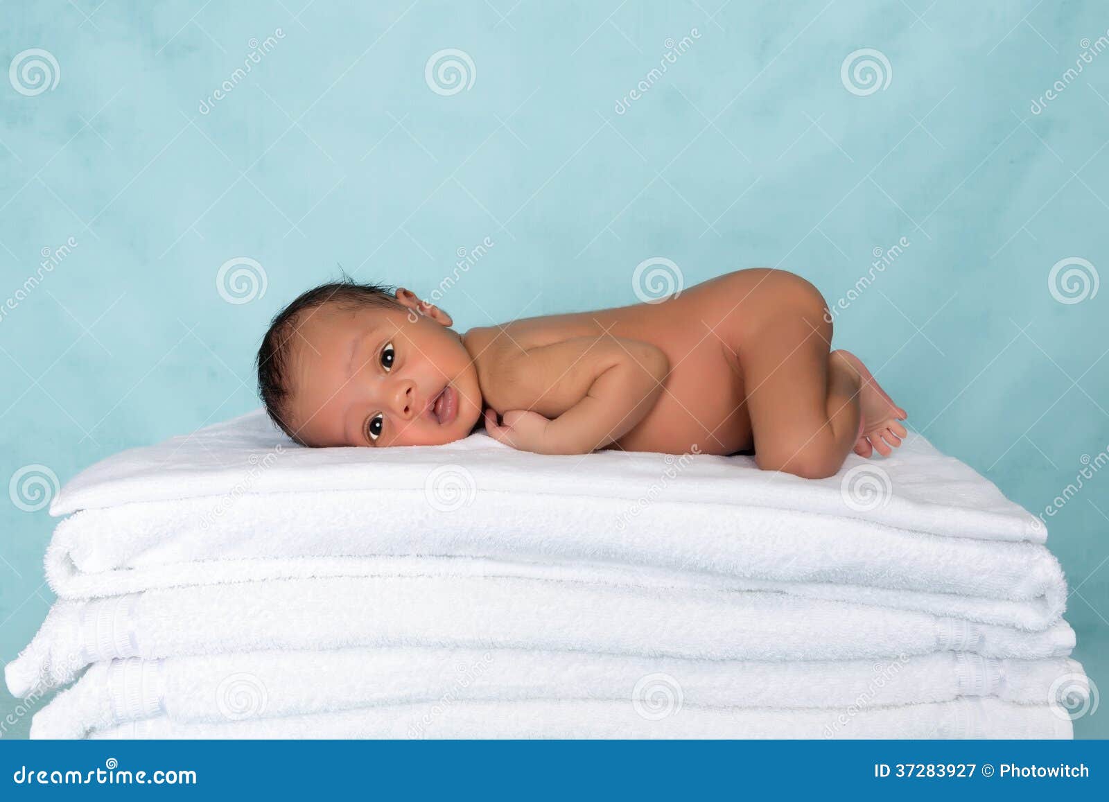 Biracial+Newborns Biracial Baby On Towels Royalty Free Stock Photography - Image ...