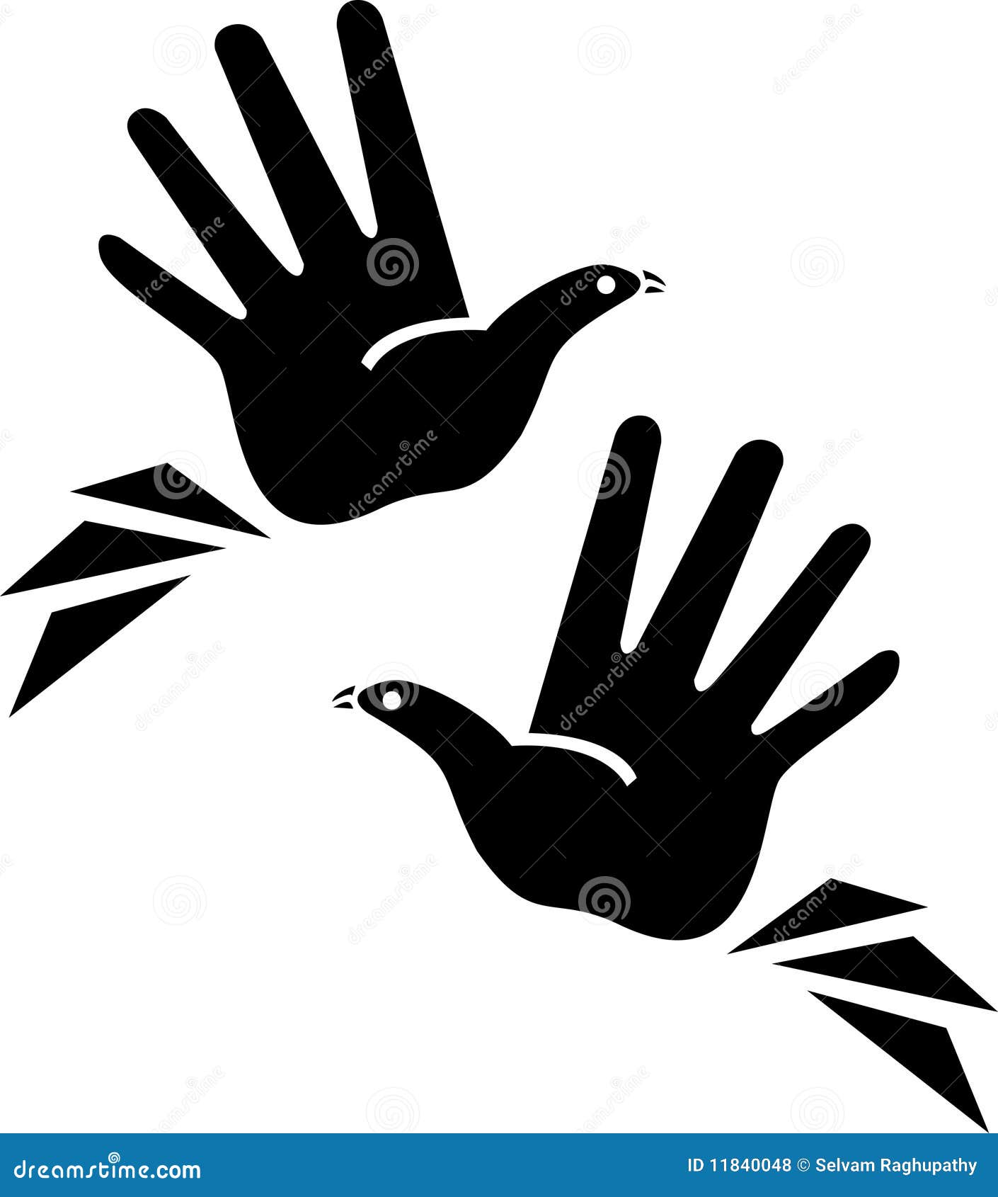 Birds In Hands Royalty Free Stock Photos Image 11840048