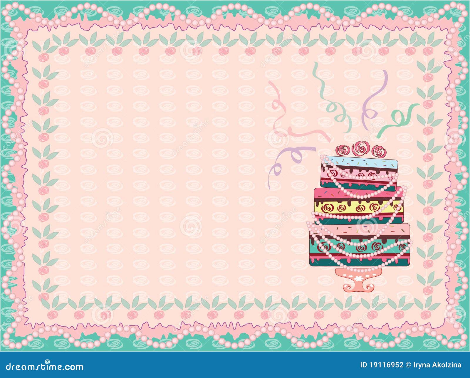 Birthday Background With Cake Stock Photography - Image: 19116952