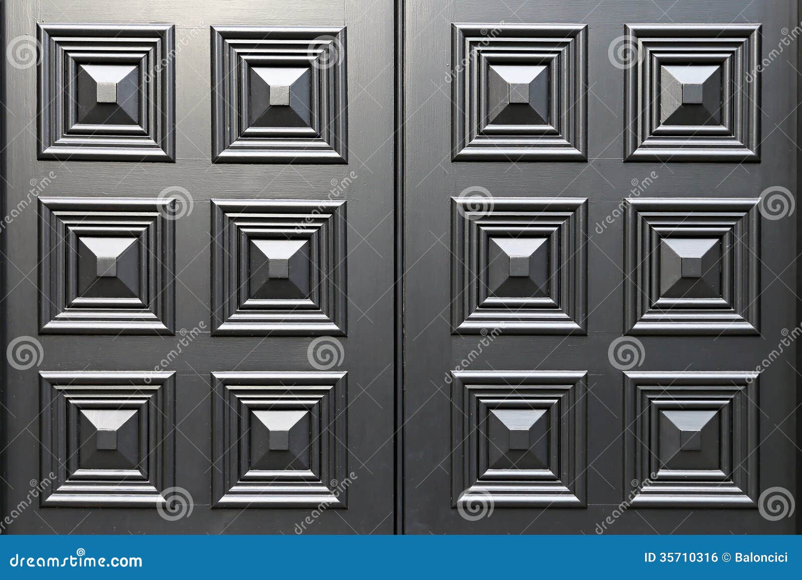 Black Door Panel Royalty Free Stock Image  Image: 35710316
