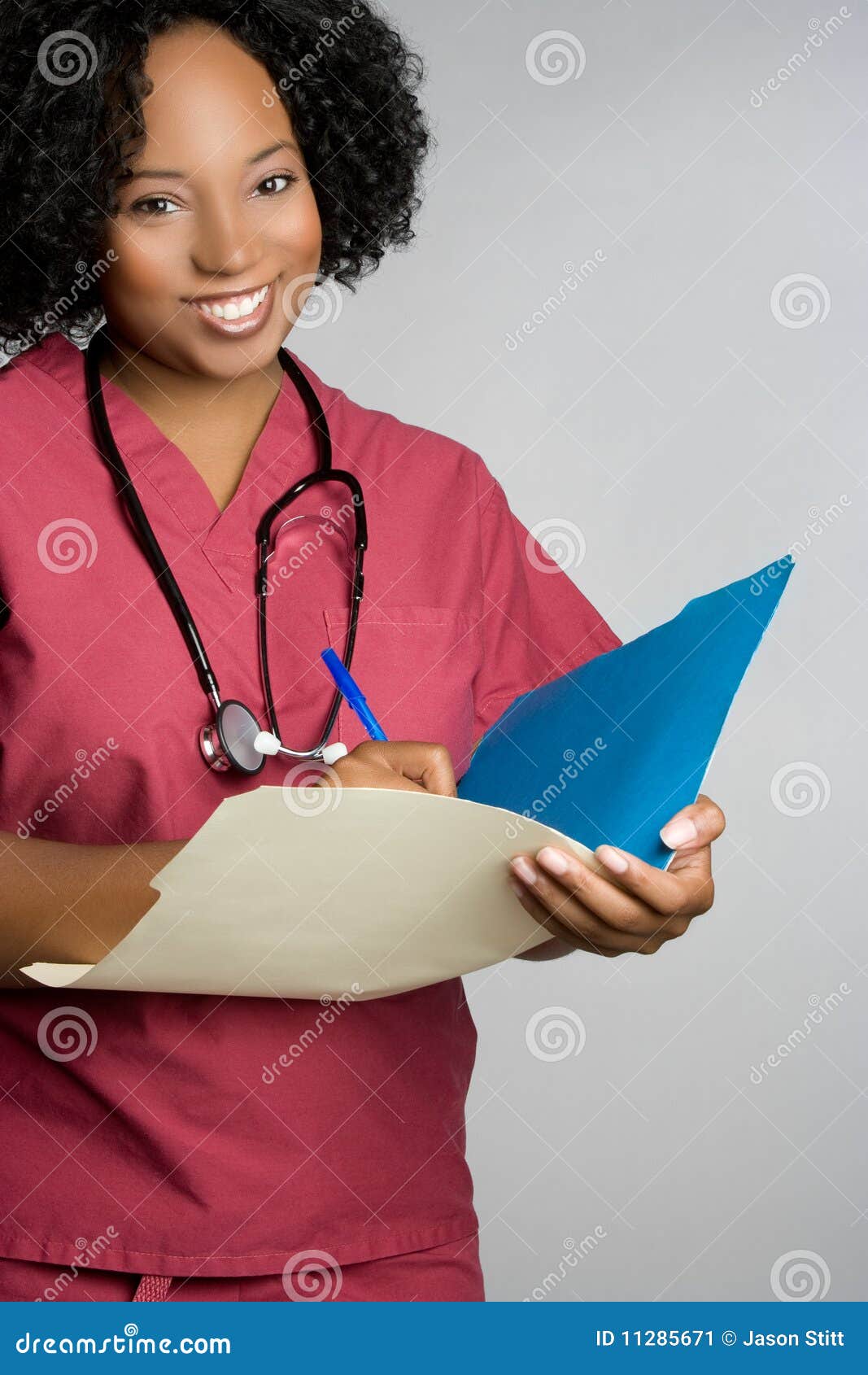 Black Nurse Stock Image Image 11285671