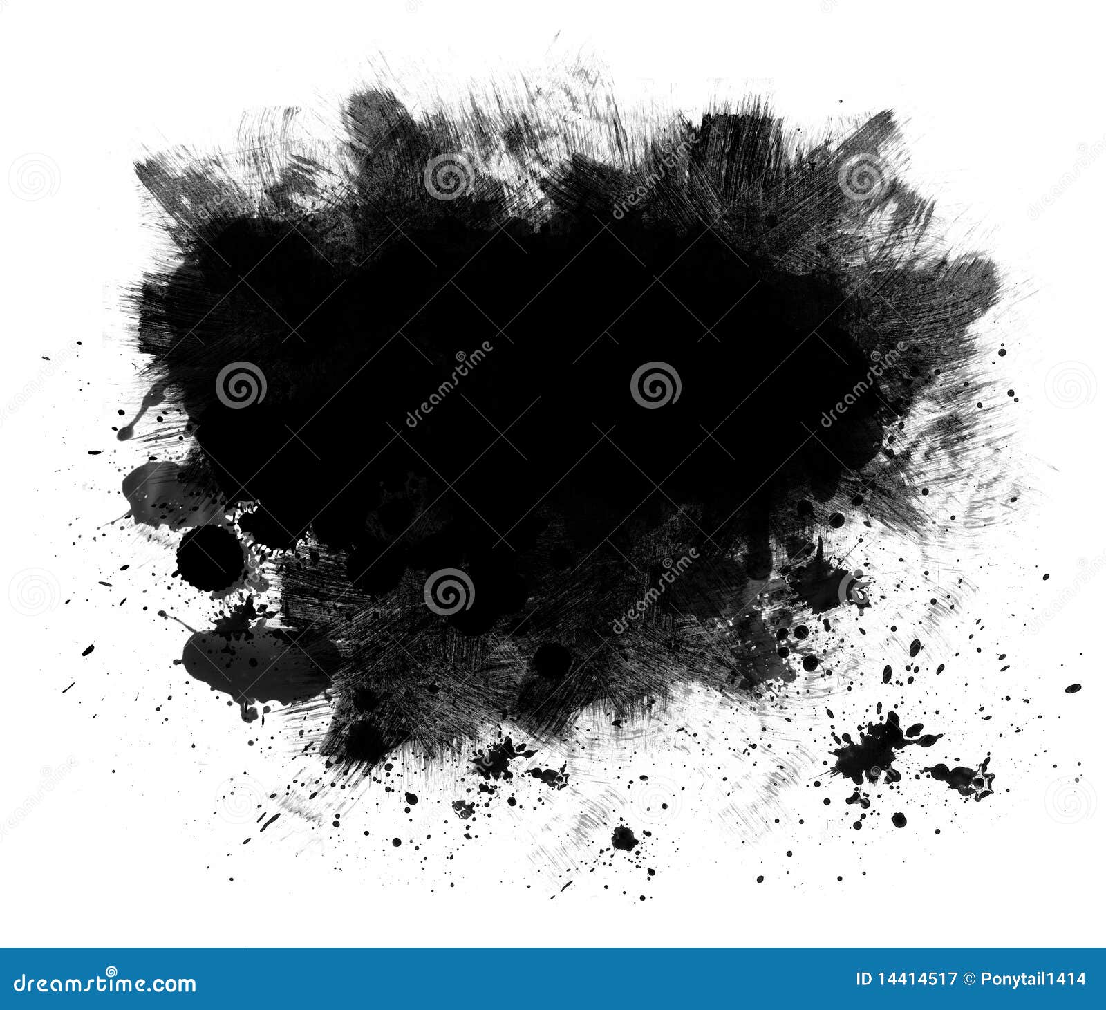 Black Spatter Grunge Background Royalty Free Stock Photography - Image
