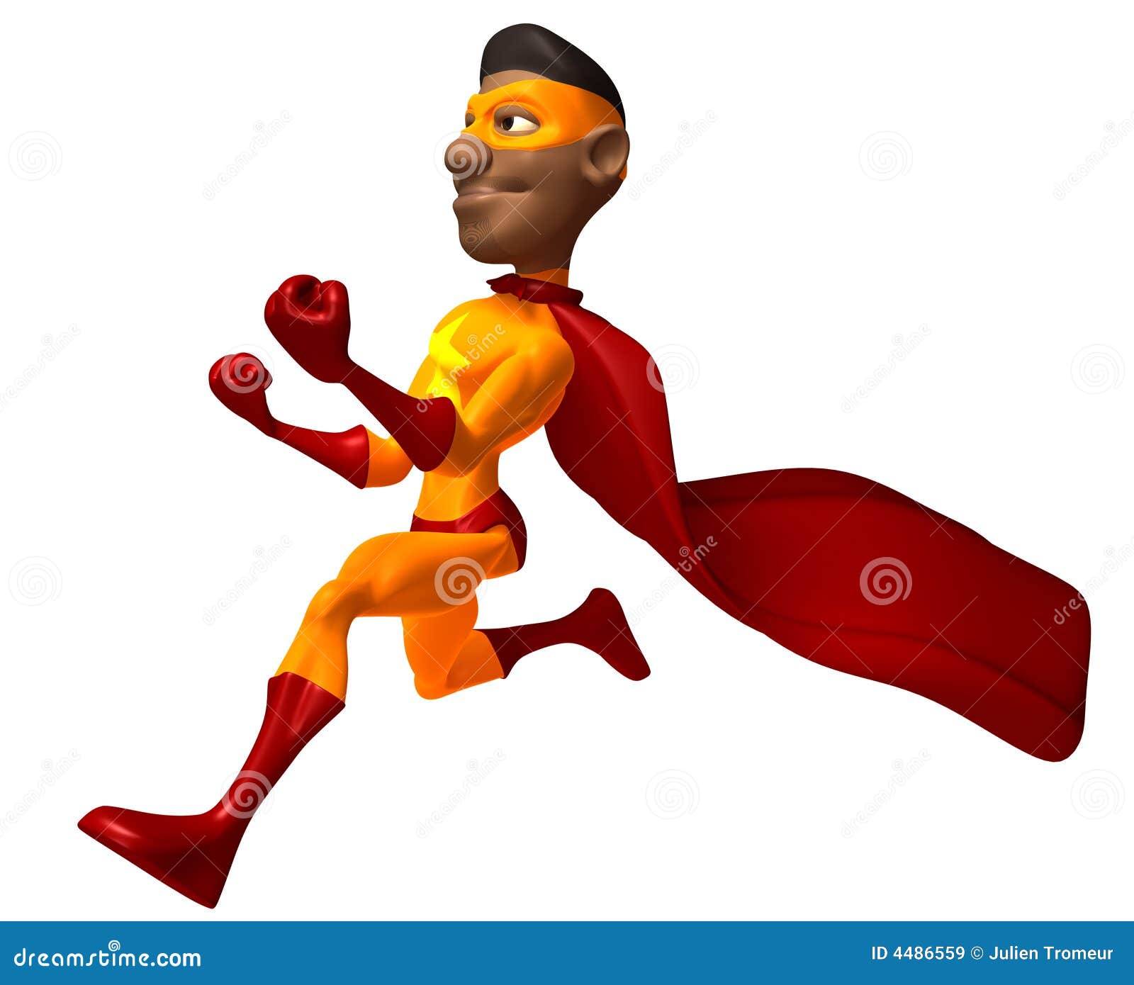 Black Superhero Royalty Free Stock Images - Image: 4486559