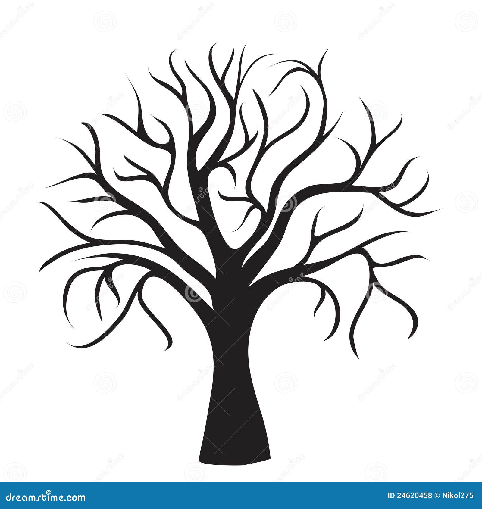 tree trunk clipart black and white - photo #25