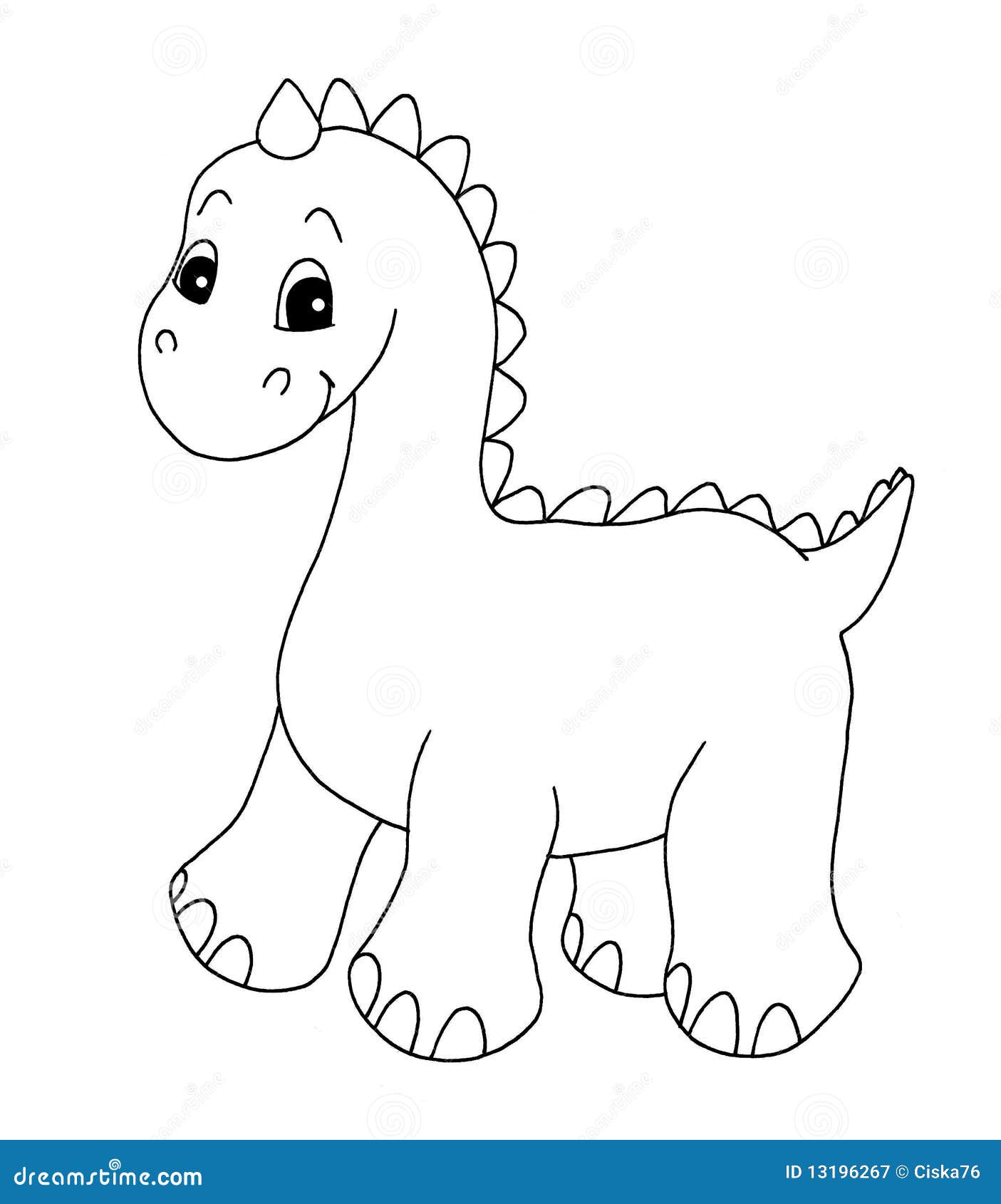 dinosaur clip art free black and white - photo #29