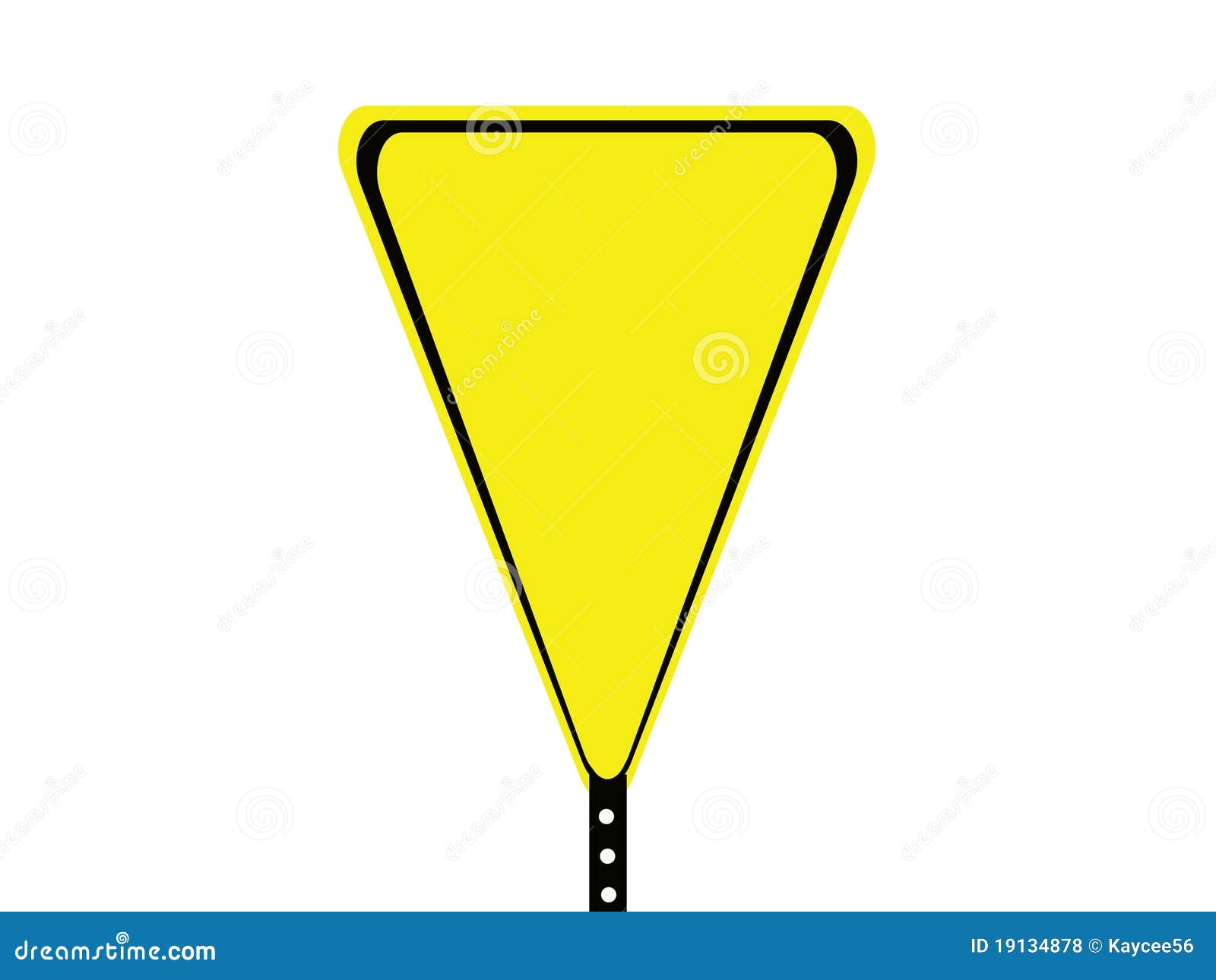 Black And Yellow Blank Triangle Sign Royalty Free Stock Photos - Image