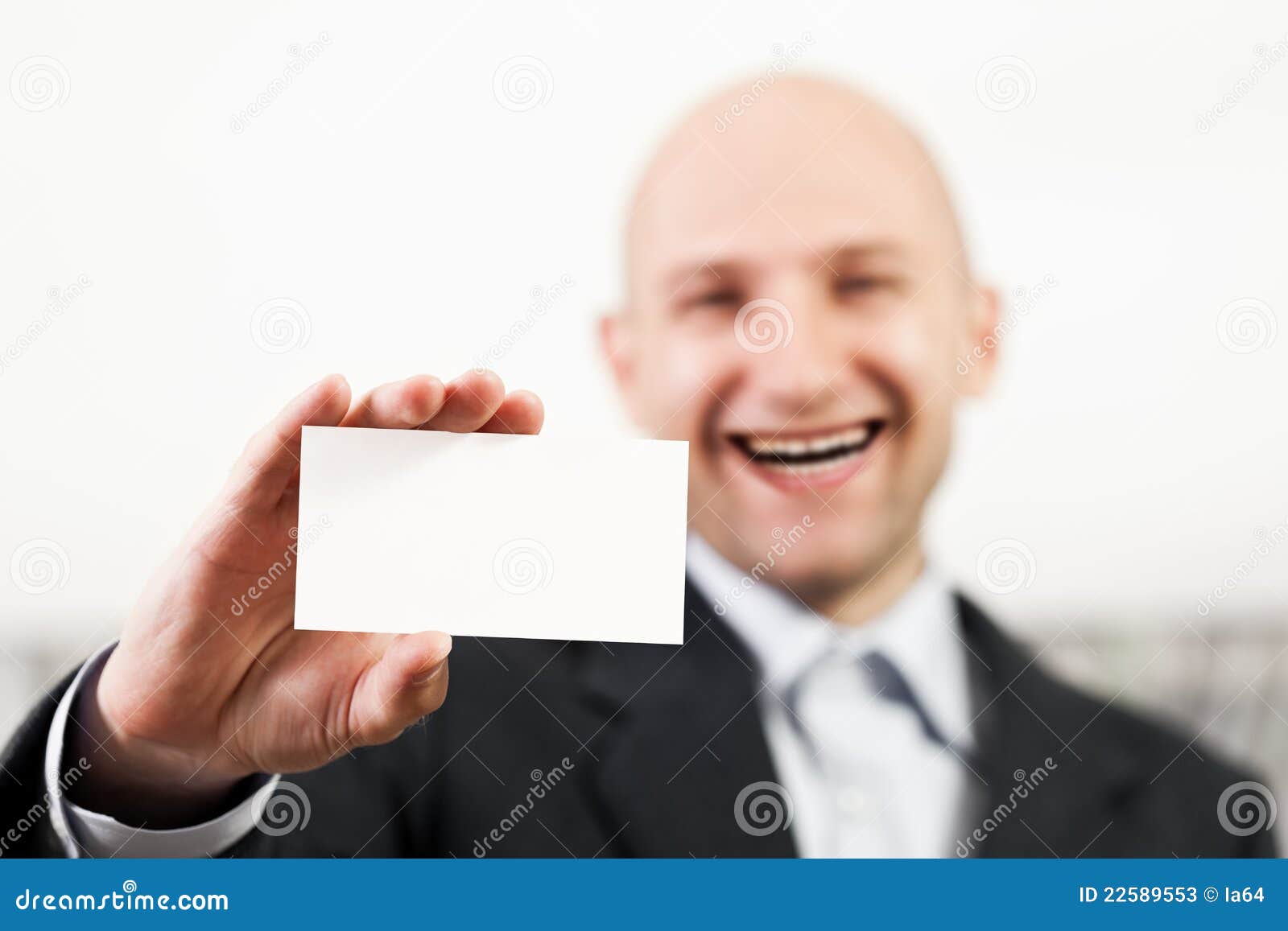 Blank card in man hand - blank-card-man-hand-22589553