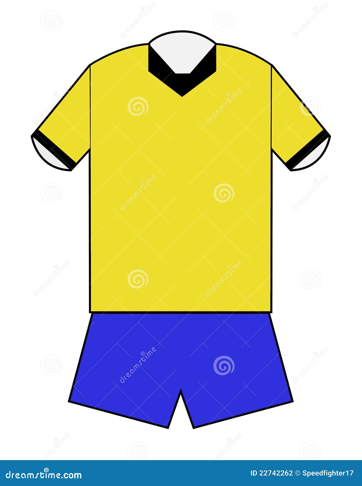 Blank Football Or Soccer Kit Stock Photography - Image: 22742262