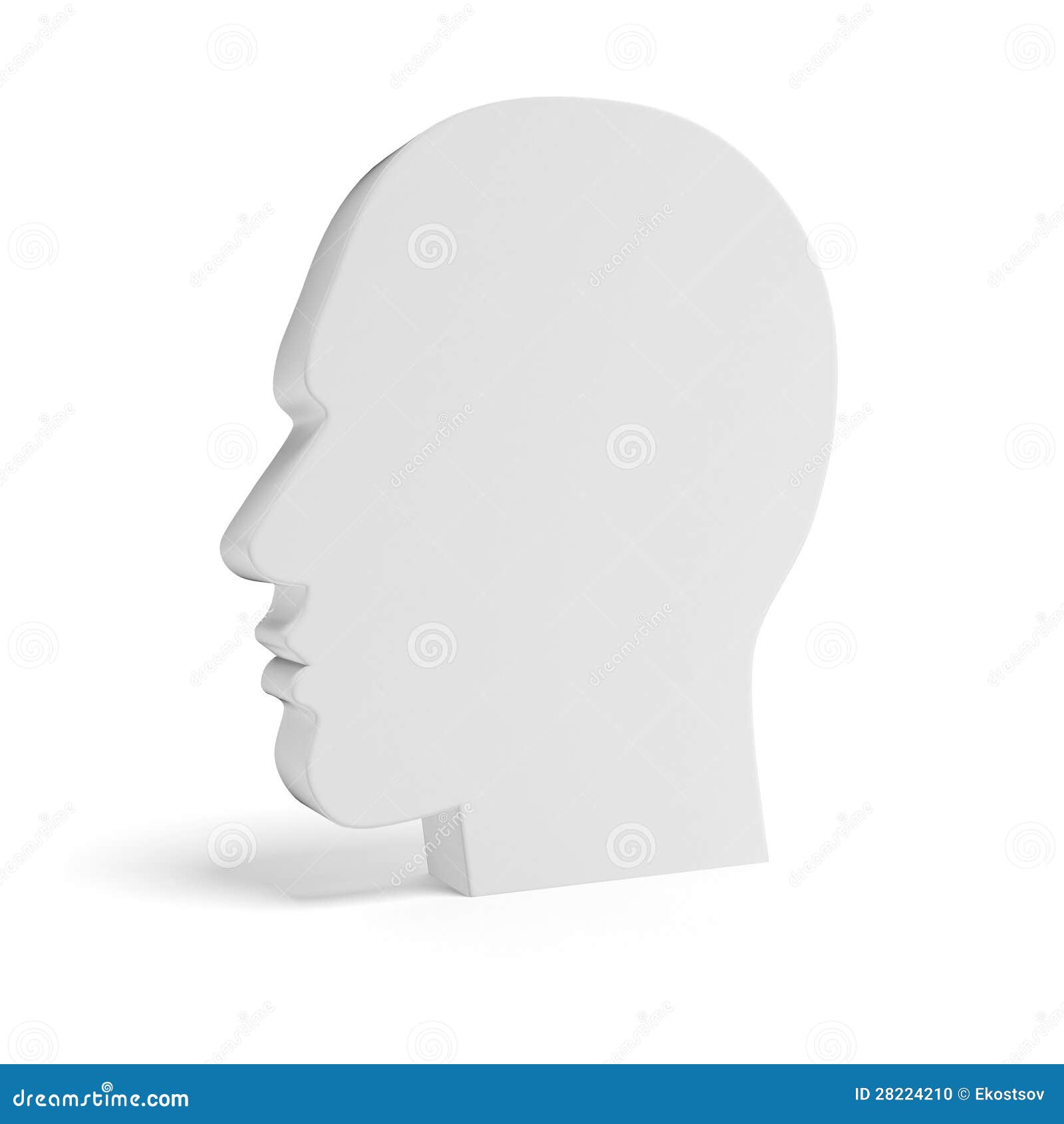 Blank Head Stock Photo Image 28224210