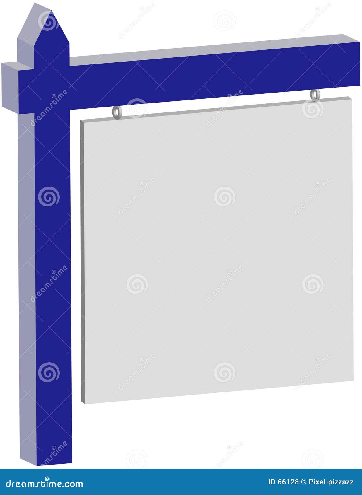 Blank Real Estate Sign Royalty Free Stock Photos - Image: 66128