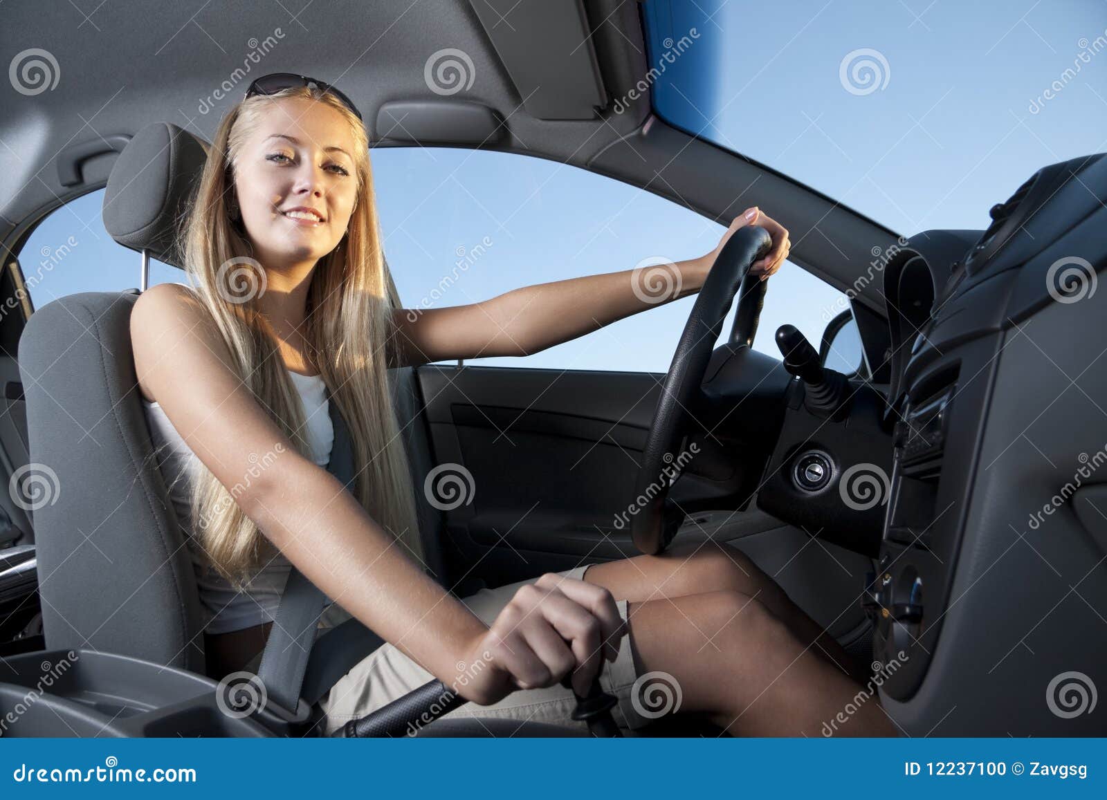 Blonde Driving 81