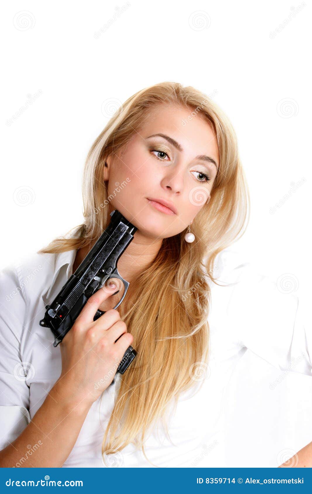 Blonde With Gun 5