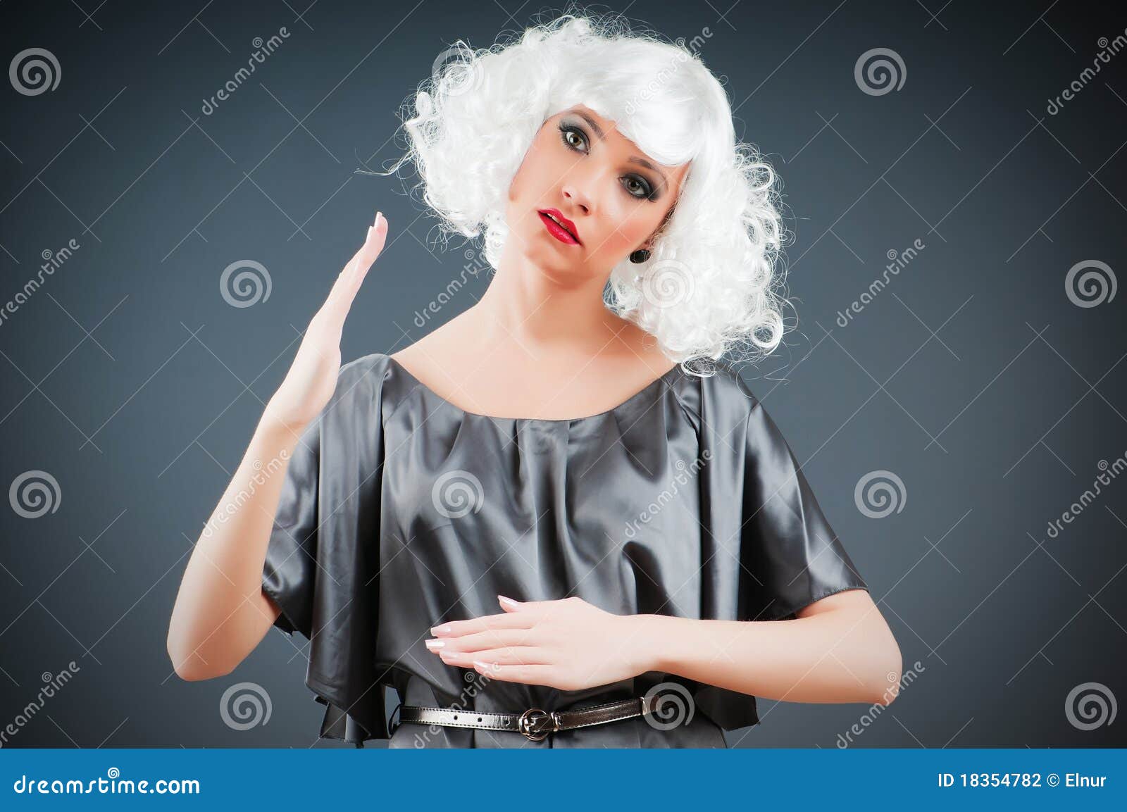 Blonde Puppet In Studio Stock Photography - Image: 18354782