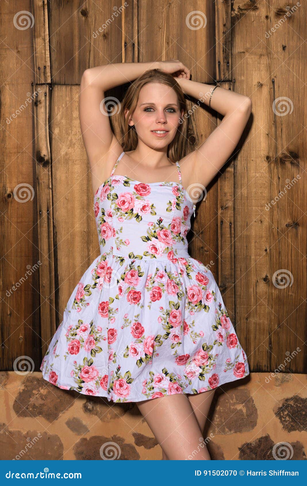 Blonde In A Summer Dress Stock Photo Image Of White 10965 Hot Sex Picture photo