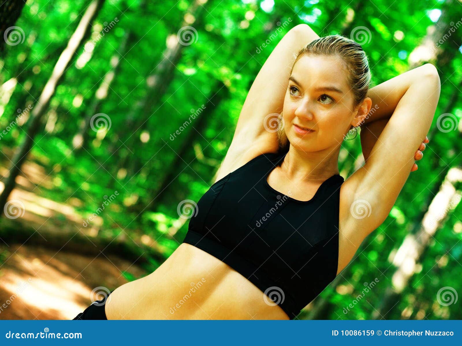 Blonde Exercising 4