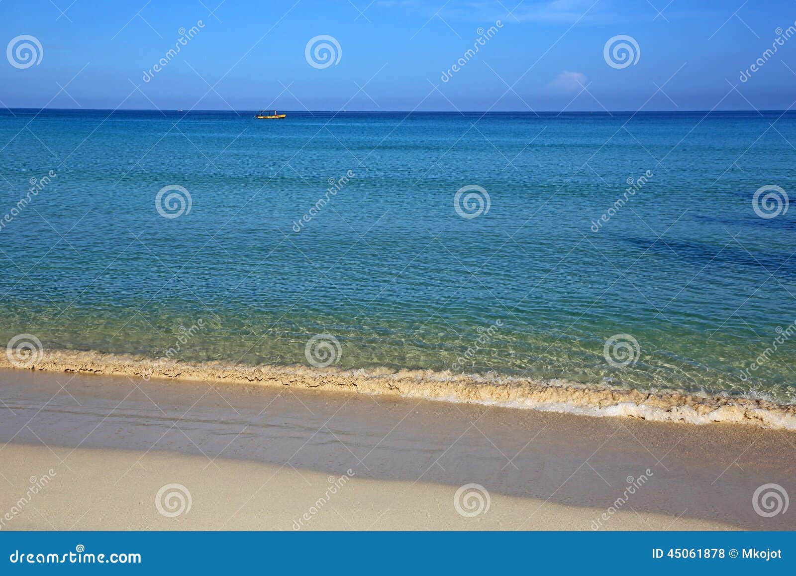Landscape on the beach, JamaicaScenic on Caribbean Sea in Jamaica.
