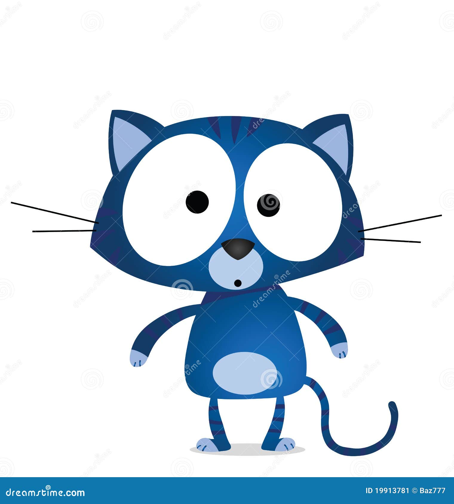 Blue Cat Stock Image Image 19913781