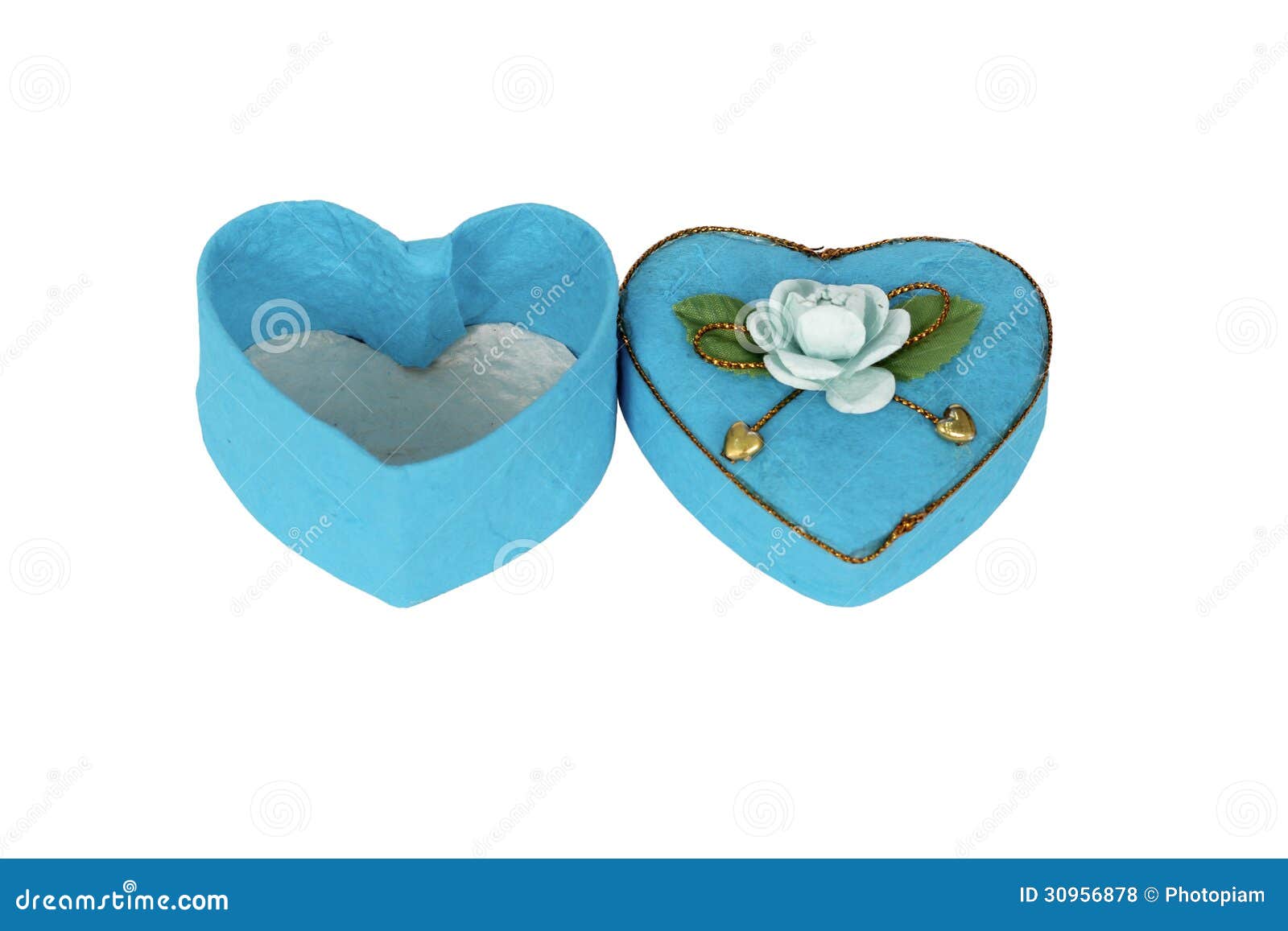 Blue Heart Shaped Box